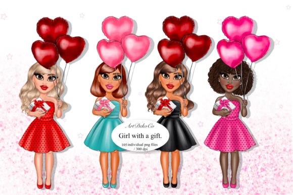 Download Girl with Balloons. - Premium Resources