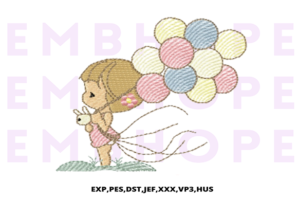 Download Girl with Balloons - Premium Resources